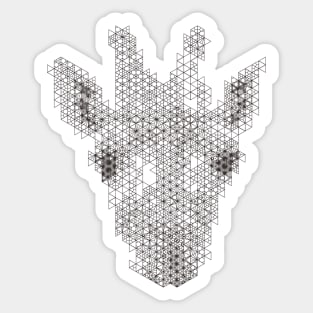 Kumiko Giraffe Animal Portrait Sticker